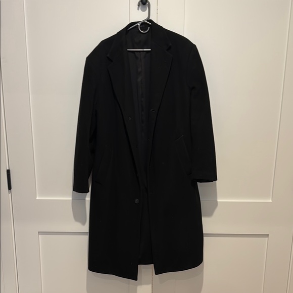 Nautica Classic Black Overcoat - Picture 1 of 7